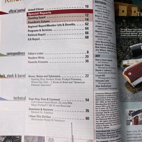American Rifleman NRA Magazine March 2012 u  Vol 160 No 3 National Rifle Associa - Picture 4 of 10
